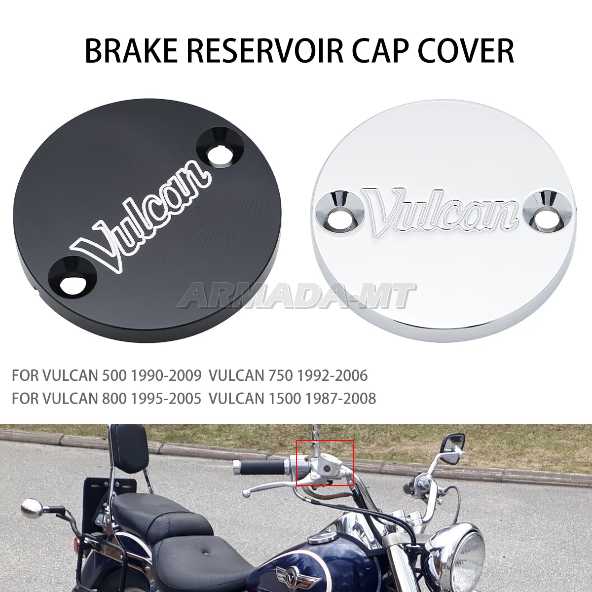Motorrad VN1500 Vorderradbremszylinder-Abdeckung, Schutzkappe für Kawasaki Vulcan 500 750 800 1500 VN500 VN800