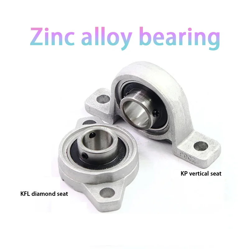 

1pcs Zinc Alloy Diameter 8mm To 30mm Bore Ball Bearing Pillow Block Mounted Support Kfl08 Kfl000 Kfl001 Kp08 Kp000 Kp001 Kp002