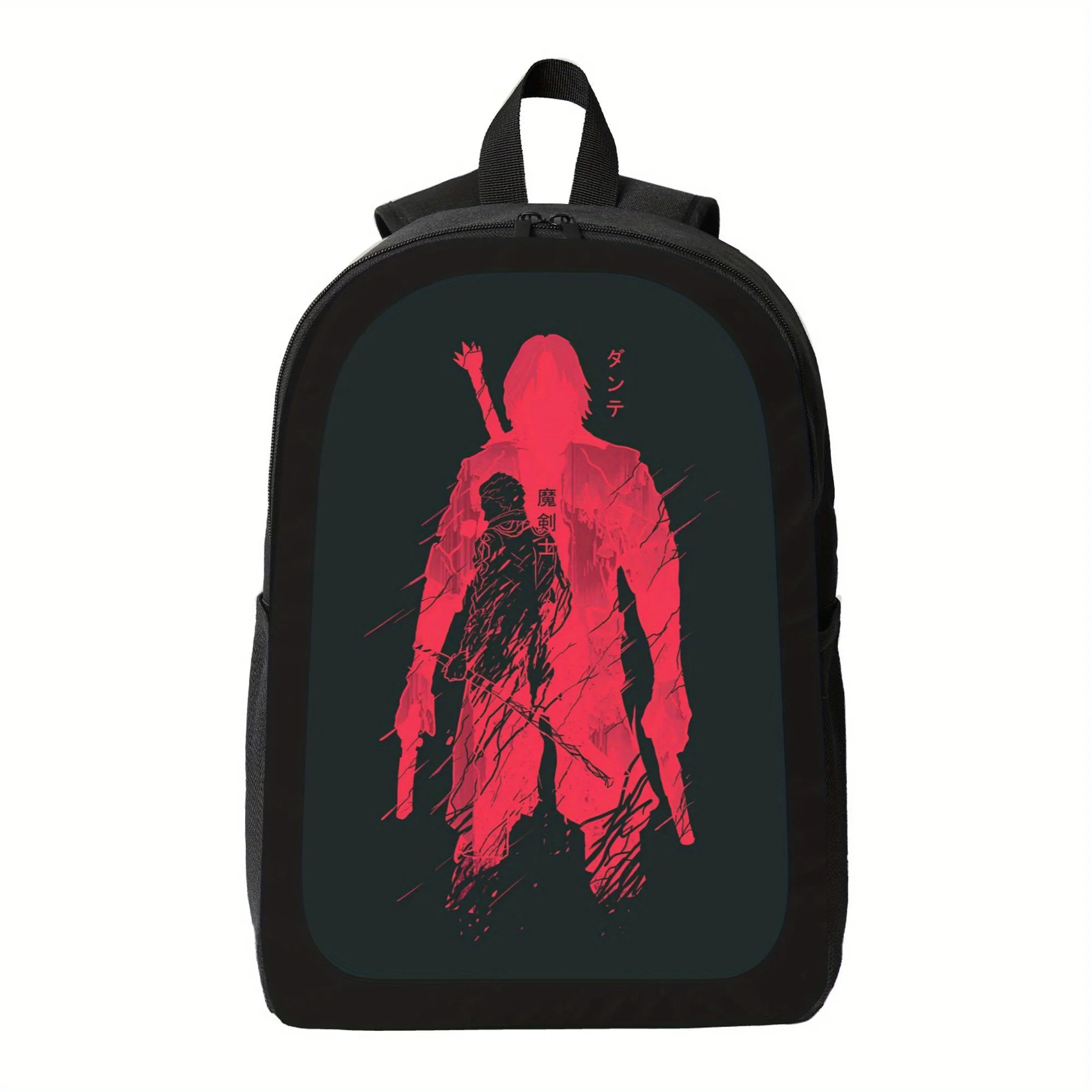 

Devil's Child Backpack - Gothic Horror Design School Bag with Adjustable Shoulder Strap, Large Capacity Lightweight School Bag