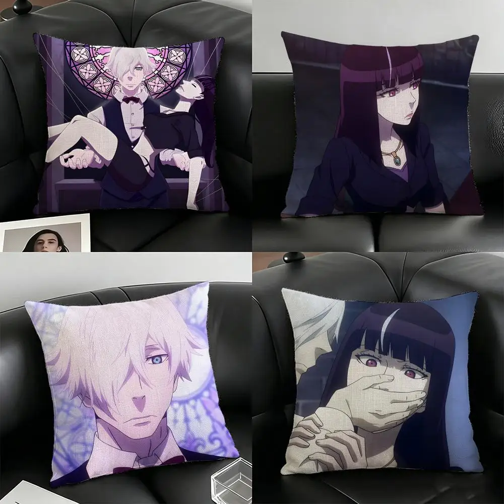 D-death Parade Game Pillow Case Linen Pillow Covers Cover For Couch Living Room Bench Patio Floor Linen Home Decor