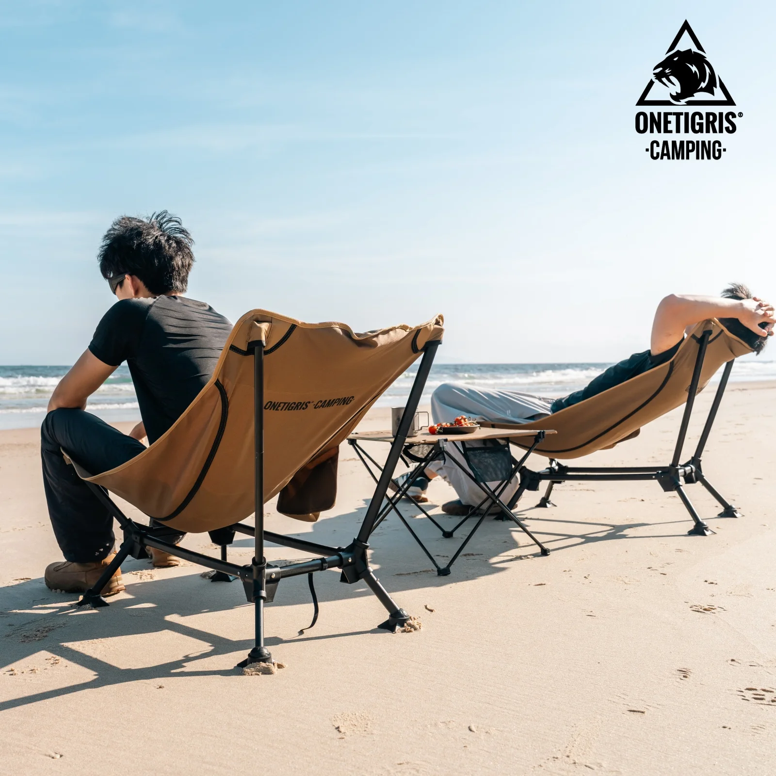 

OneTigris SNOOZ Reclining Camping Chair 150KG Capacity Portable Folding Chair for Hiking Travel Fishing Heavy Duty Lounge Chairs