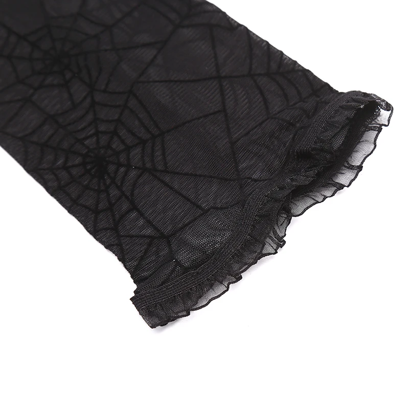 Spinnennetz-Armstulpen Handschuhe Faschingskostüm Halloween-Kostümzubehör Cosplay – Detail 12
