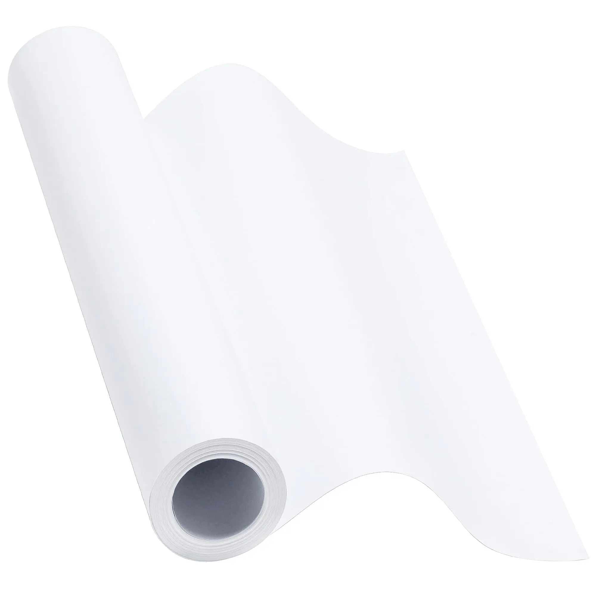 กระดาษคราฟท์สีขาวขนาด 50 ซม.x10 ม., กระดาษห่อคราฟท์ป้องกันสิ่งแวดล้อม, บรรจุภัณฑ์ของขวัญ, ภาพวาด, งานฝีมือ, กระดานข่าวฯลฯ