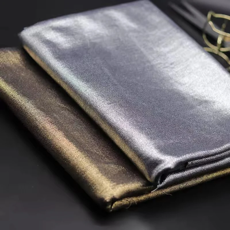 

Pure Cotton Denim Fabric Fashion Gold Silver Hot Stamping Fabric DIY Ladies Short Skirt Jacket Dress Pants Clothing Material