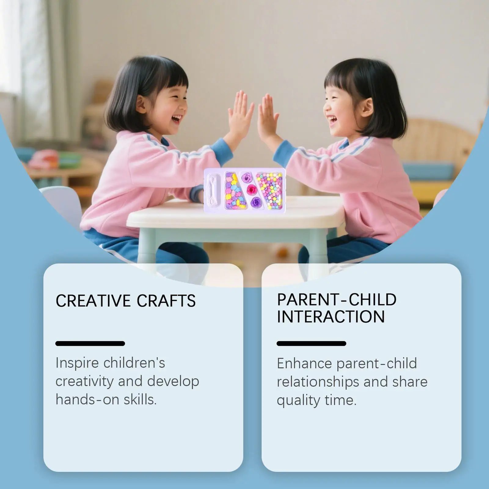 Armbandherstellungsset, Perlen, Freundschaftsarmband-Set, handgefertigter Schmuck, Bastelset für Teenager, Mädchen, Eltern, Lehrer, Familienzeit