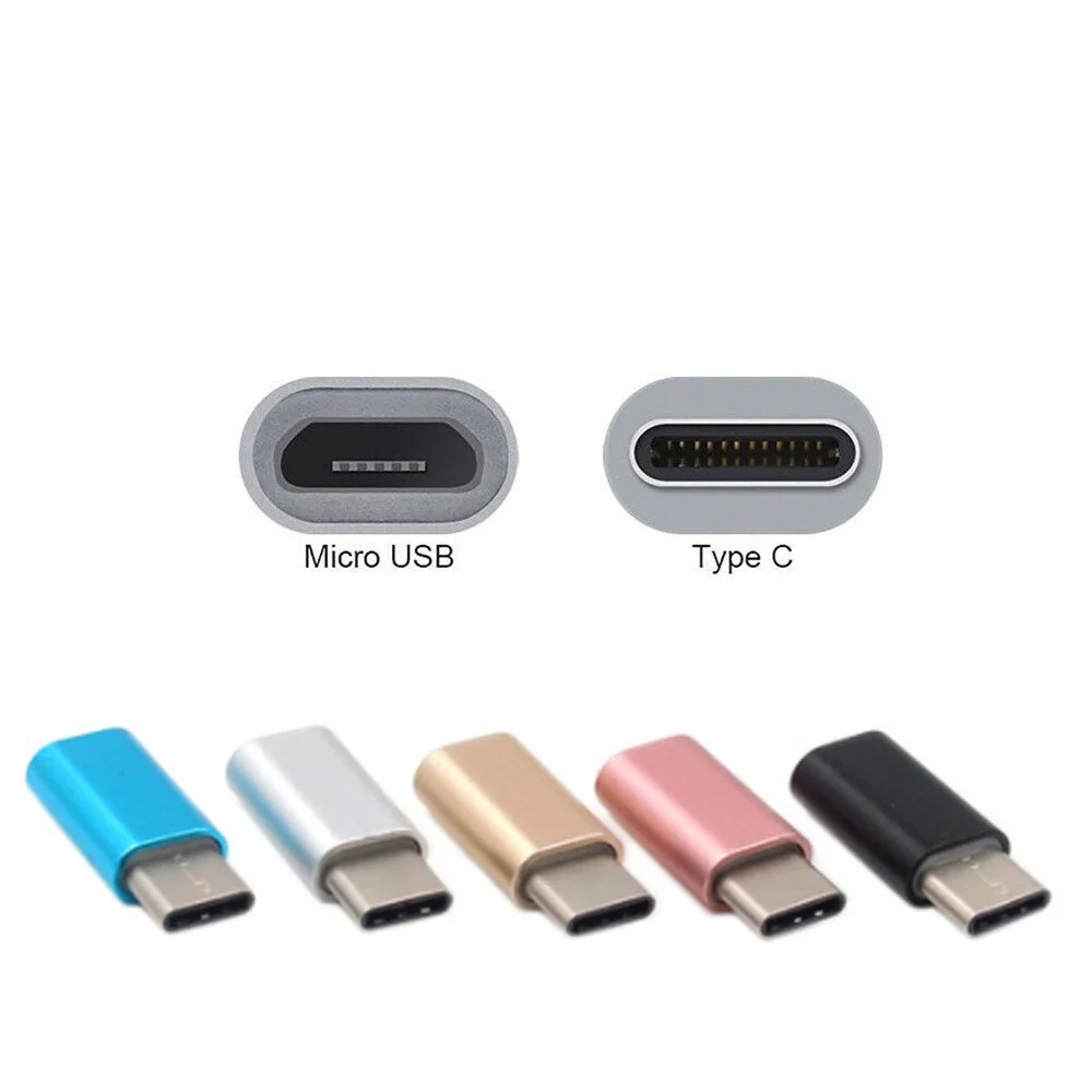 Золотистый адаптер для кабеля MICRO USB type-C REF2055