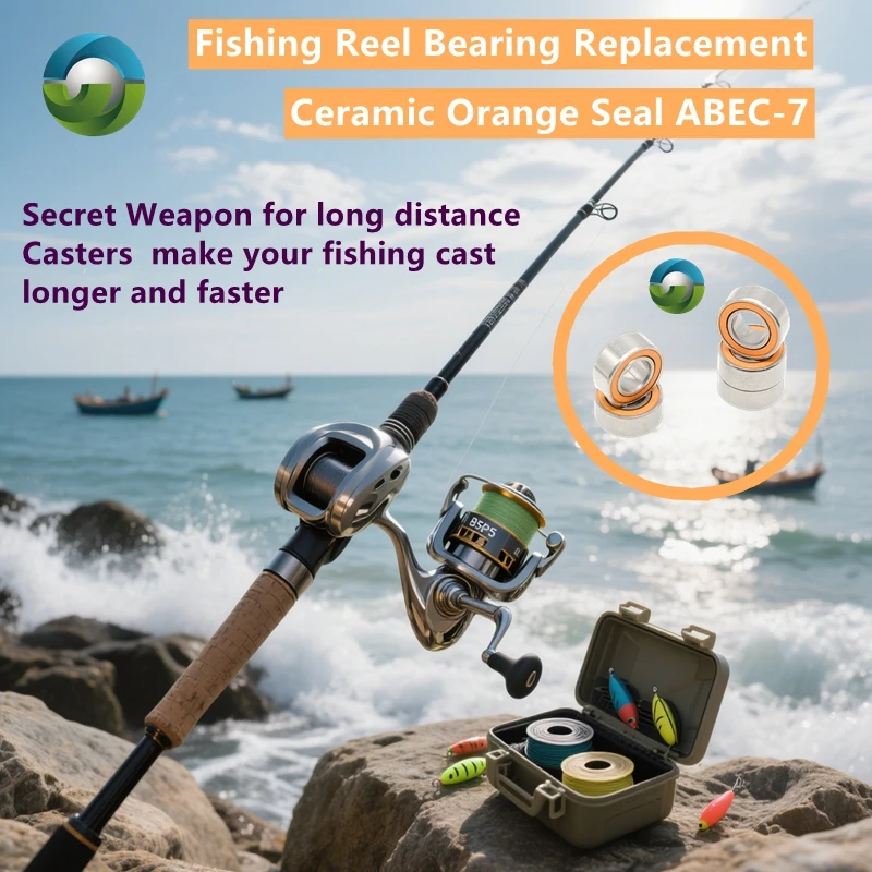 

10 шт., гибридный керамический шарикоподшипник из нержавеющей стали SMR95RS CB, комплект модификации 5X9X3 мм, подшипники ABEC-7 для катушки для литья приманки B5P5