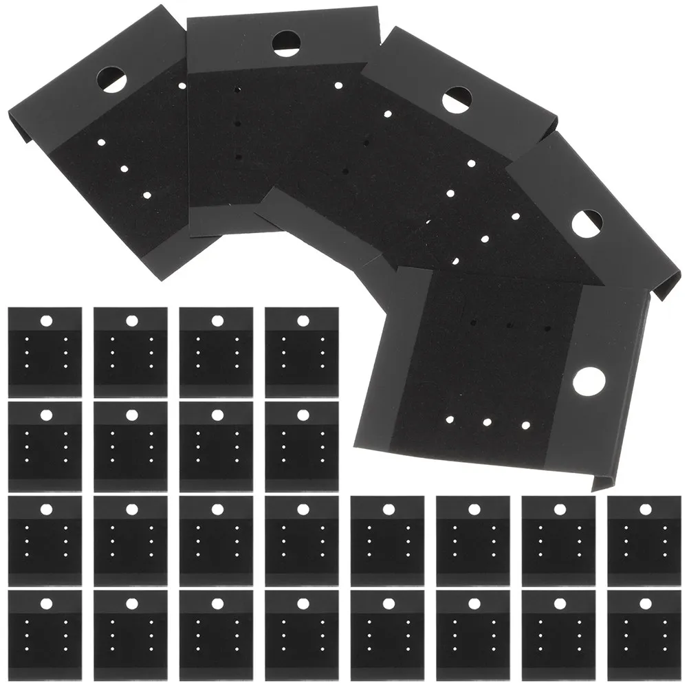 

200 шт. черных круглых карточек для демонстрации серег: для пусет, колец, висячих серег, держатели для ювелирных изделий, в продаже