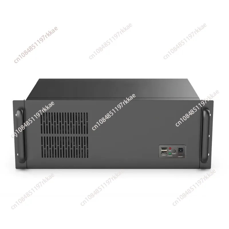 4U industrial control chassis 300MM server main board power supply ATX enterprise dual hard disk position thick steel matte