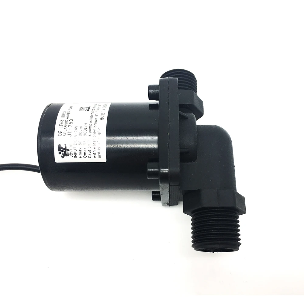 DC 12V 24V Brushless Mini Super Quiet IP68 Water Pump 4 Point Thread Solar Water Heater Shower Circulating Fountain Booster Pump