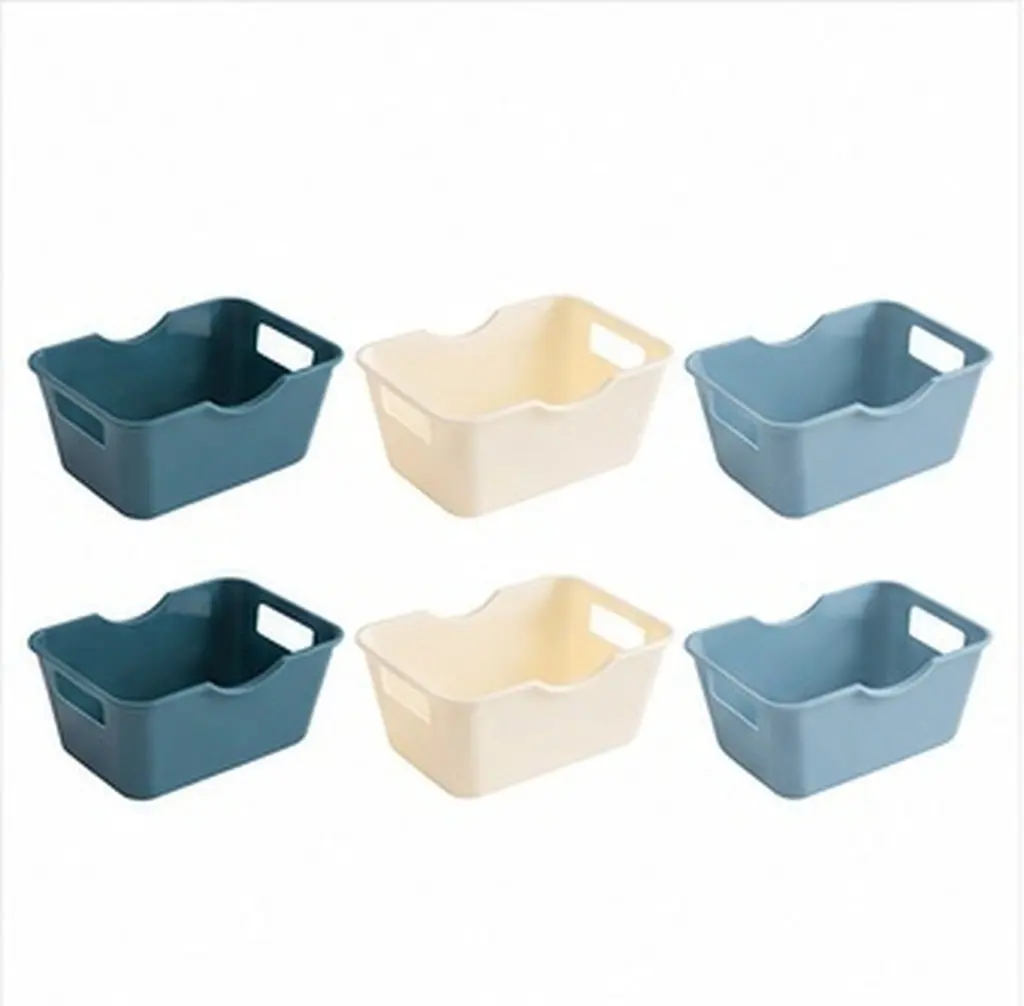 6Pcs Desktop Storage Box Heavy Duty Smooth Finish Home Organizer Desktop Organizing Case for School Supplies Batteries Cosmetics