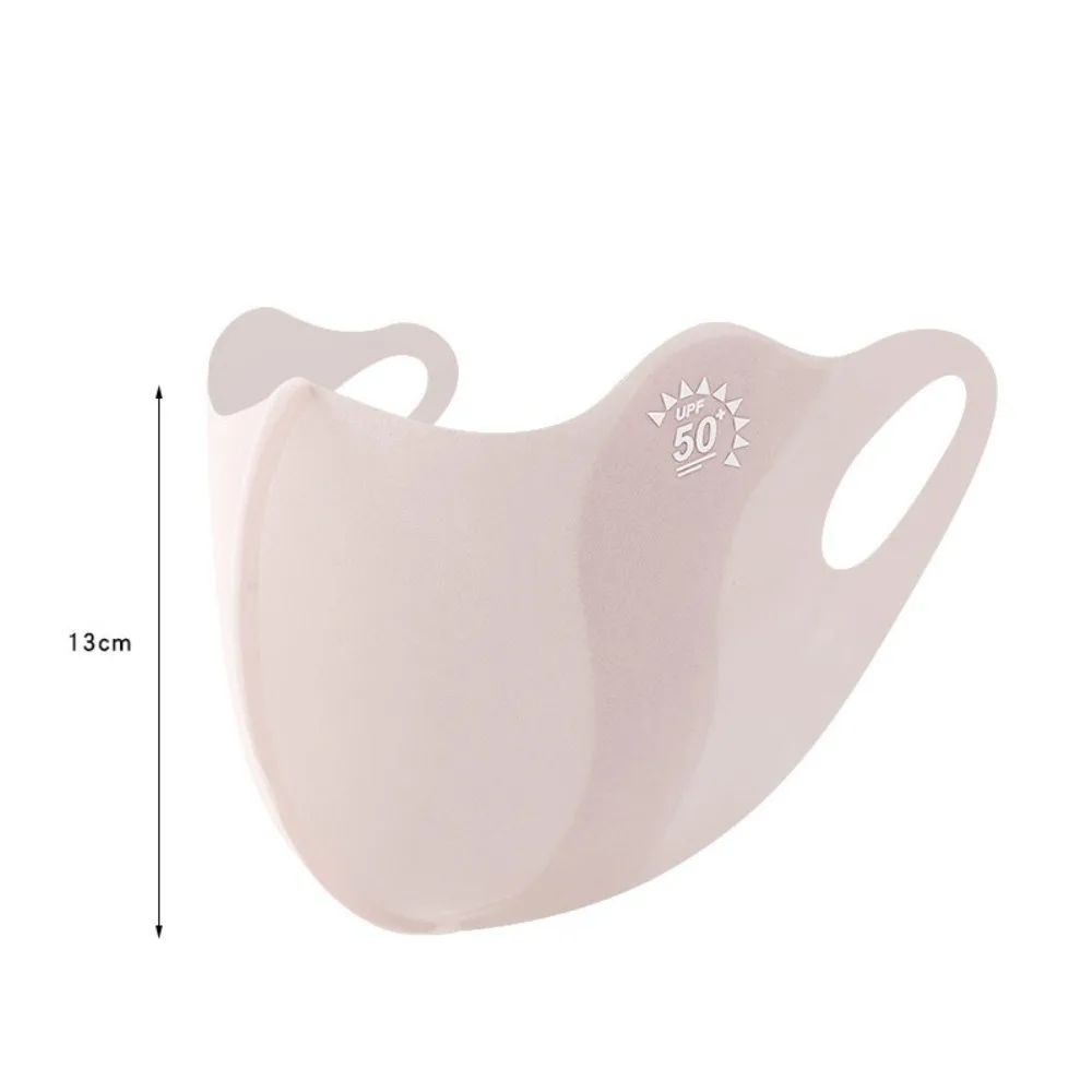 New Breathable Ice Silk Mask Washable Dustproof Sunscreen Mask Anti-UV Riding Face Mask Gift