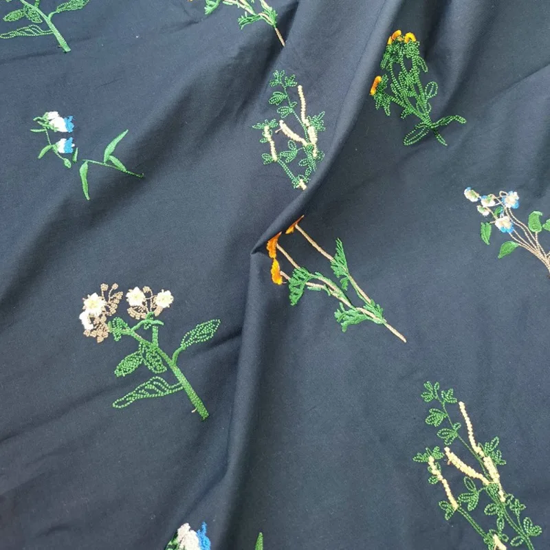 

Cotton Embroidered Fabric for Clothing Sewing Accessories High Quality Material