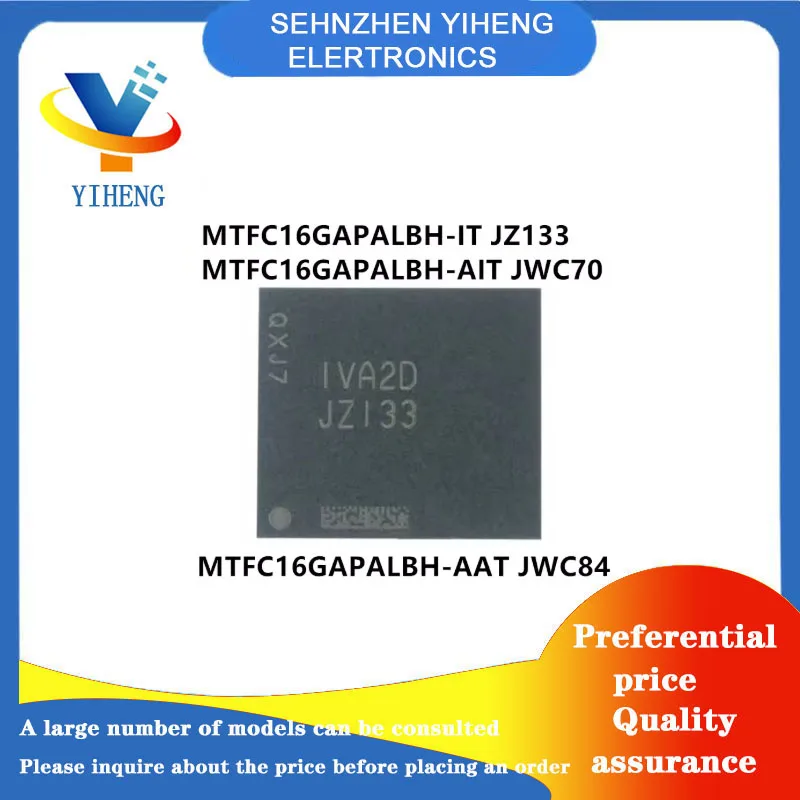 MTFC16GAPALBH-IT MTFC16GAPALBH-AIT MTFC16GAPALBH-AAT 100% New Original Integrated Circuit Electronic Components BGA  Direct