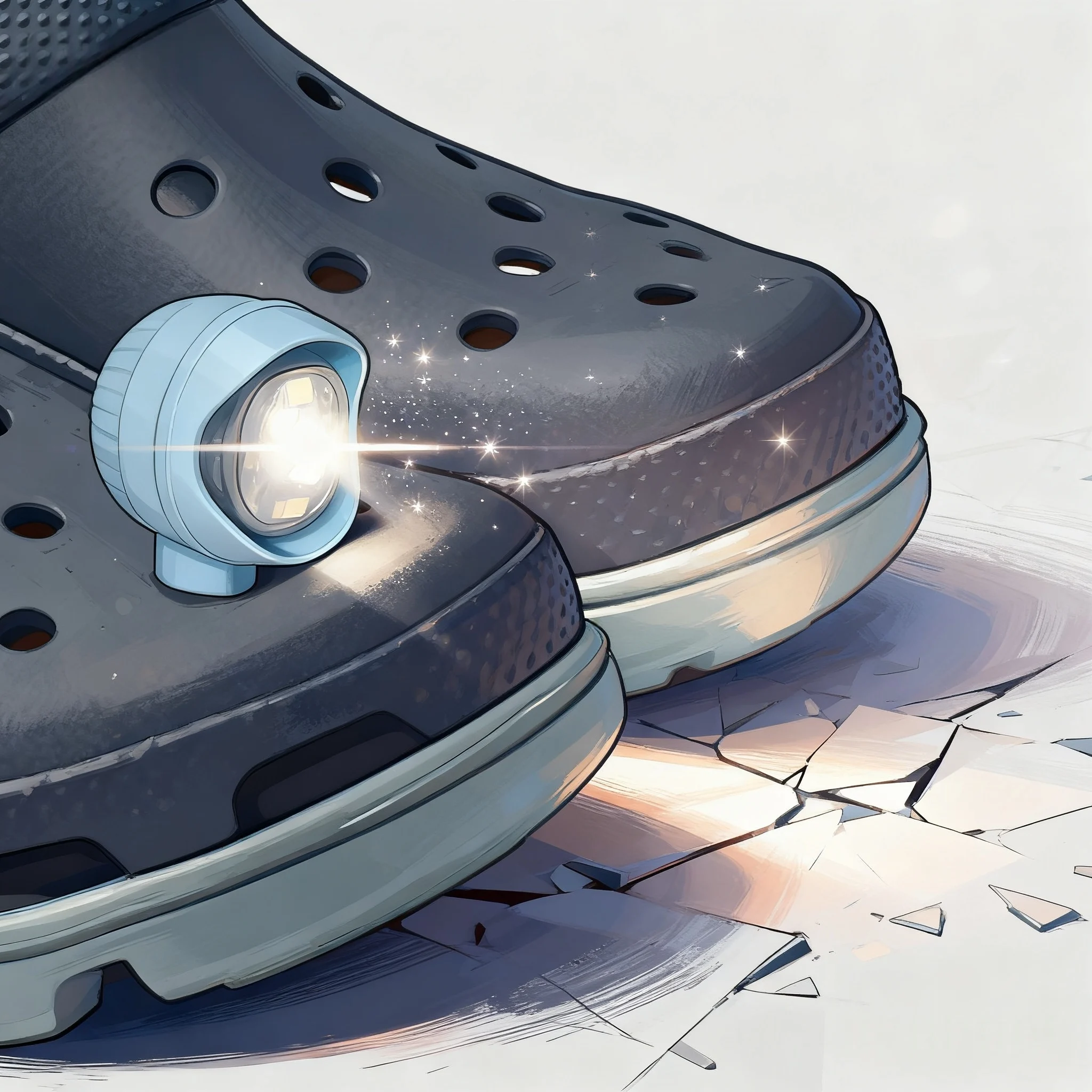 4pcs Shoe Lights PVC Headlight LED Shoe Charms Accessories for Night Rides, Walk & Dog Walks Outdoor Activities,3 Lighting Modes