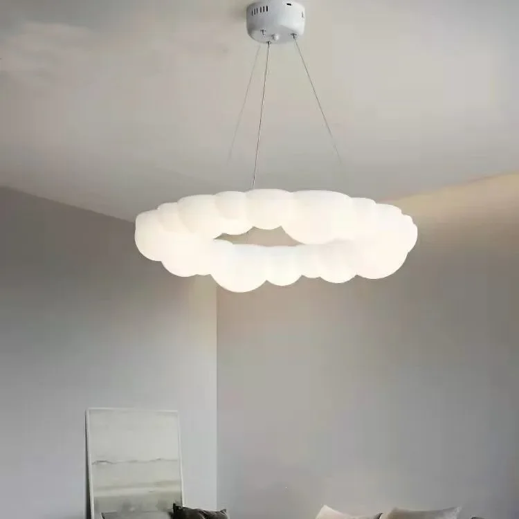 

Cloud Chandelier Nordic Minimalist Restaurant Lamps Living Room Creative Pumpkin Lamp Net Red Children's Room Lamp Bedroom Chand