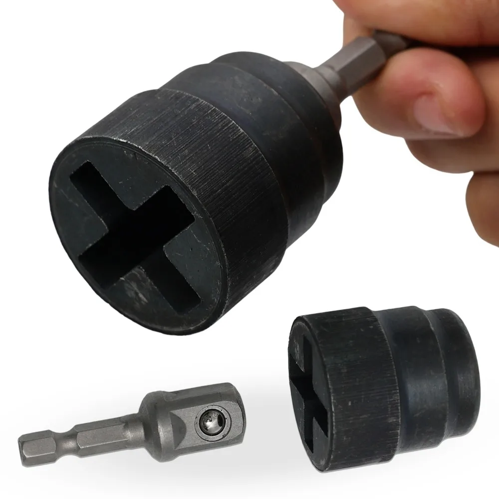 Scissor Jack Adapter Socket Universal Chrome Vanadium Steel Electric Impact Drill Ratchet Wrench Car Jack Lifting Tool Accessory