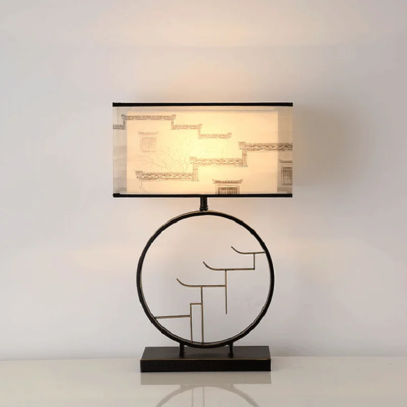 

Chinese Style Retro Bedroom Bedside Lamp Table lamp Living Room Vertical Lamp Room Study Tea Room New Chinese Style Desk Lamp