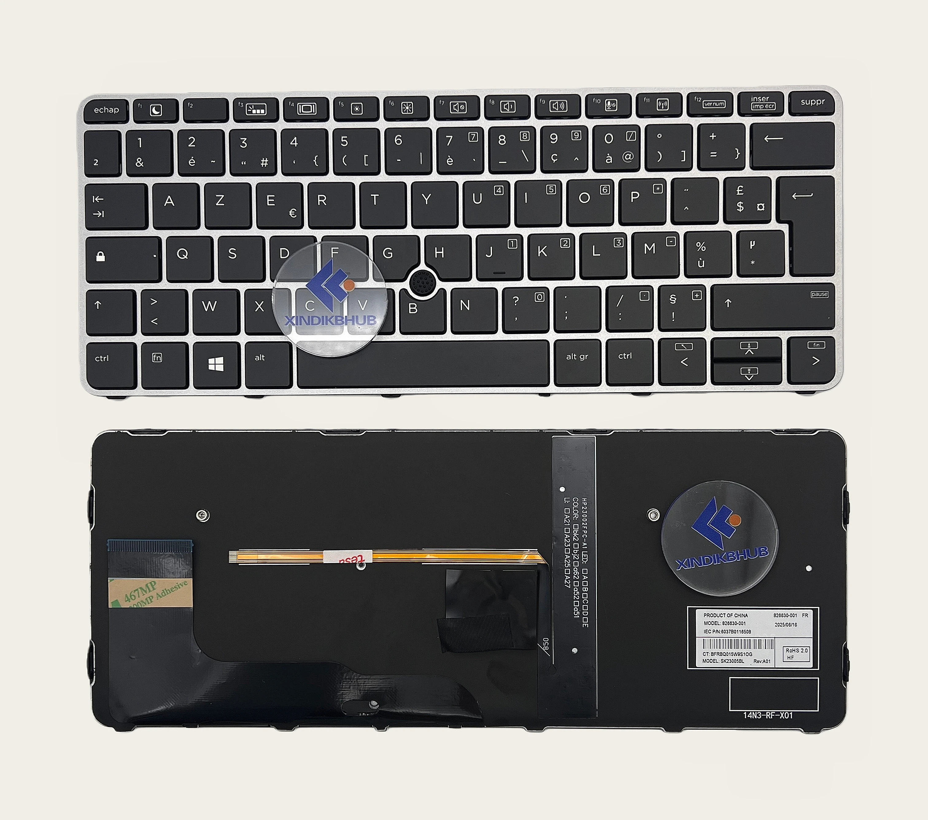 

Новая французская британская клавиатура для HP EliteBook 725 G3 820 G3 820 G4 828 G3 G4 с подсветкой и указателем