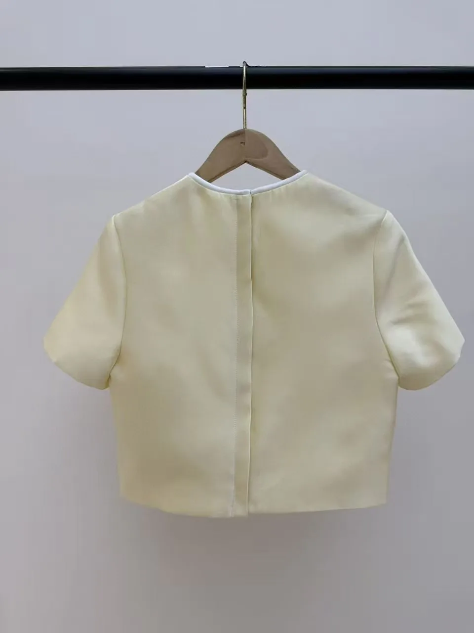 2026 Early Autumn New Short Sleeve Bow Short Top