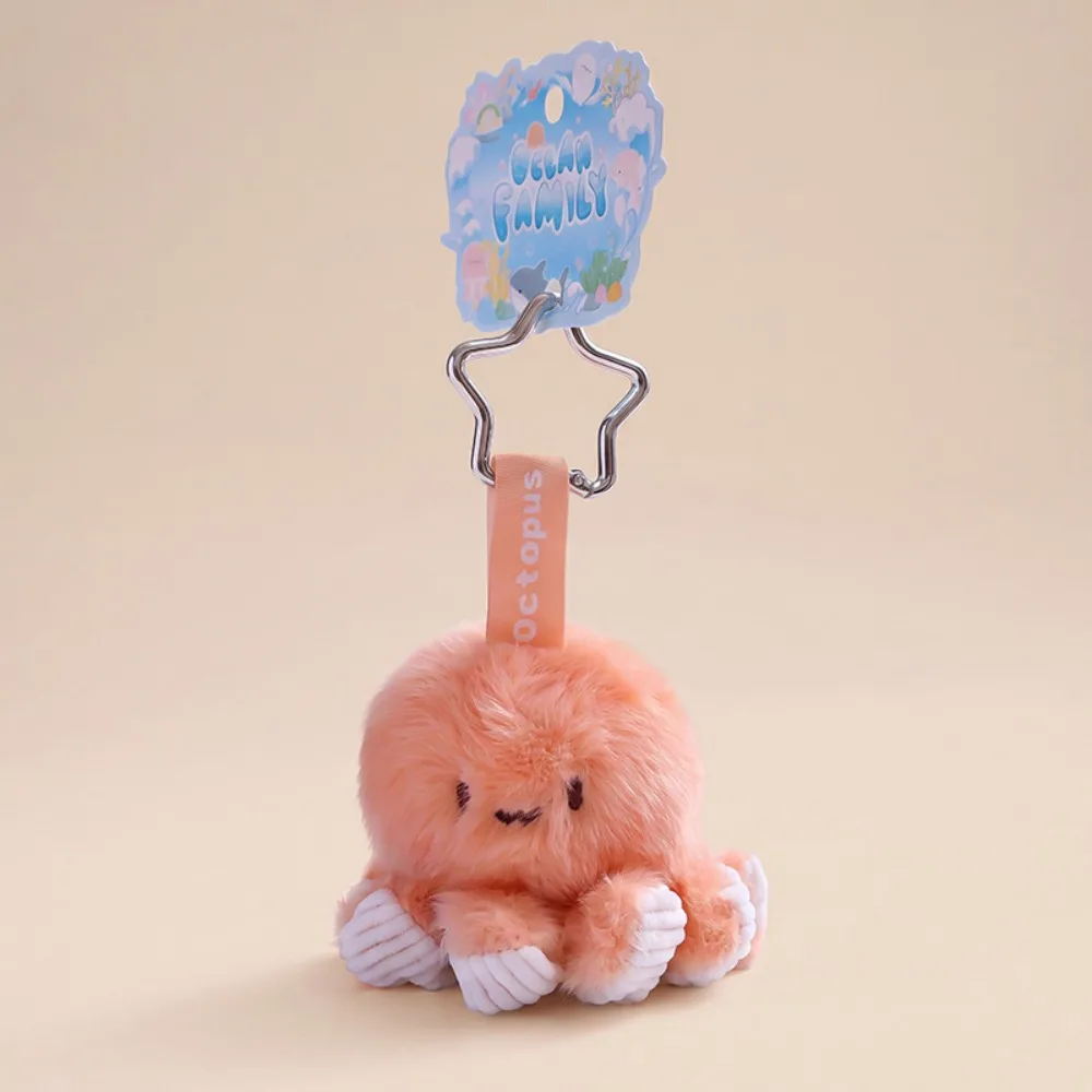 Cartoon Stuffed Animal Ocean Animal Plush Soft Plushie Key Holder Shark Seal Keychain 12cm Kawaii Turtle Keychain Backpack