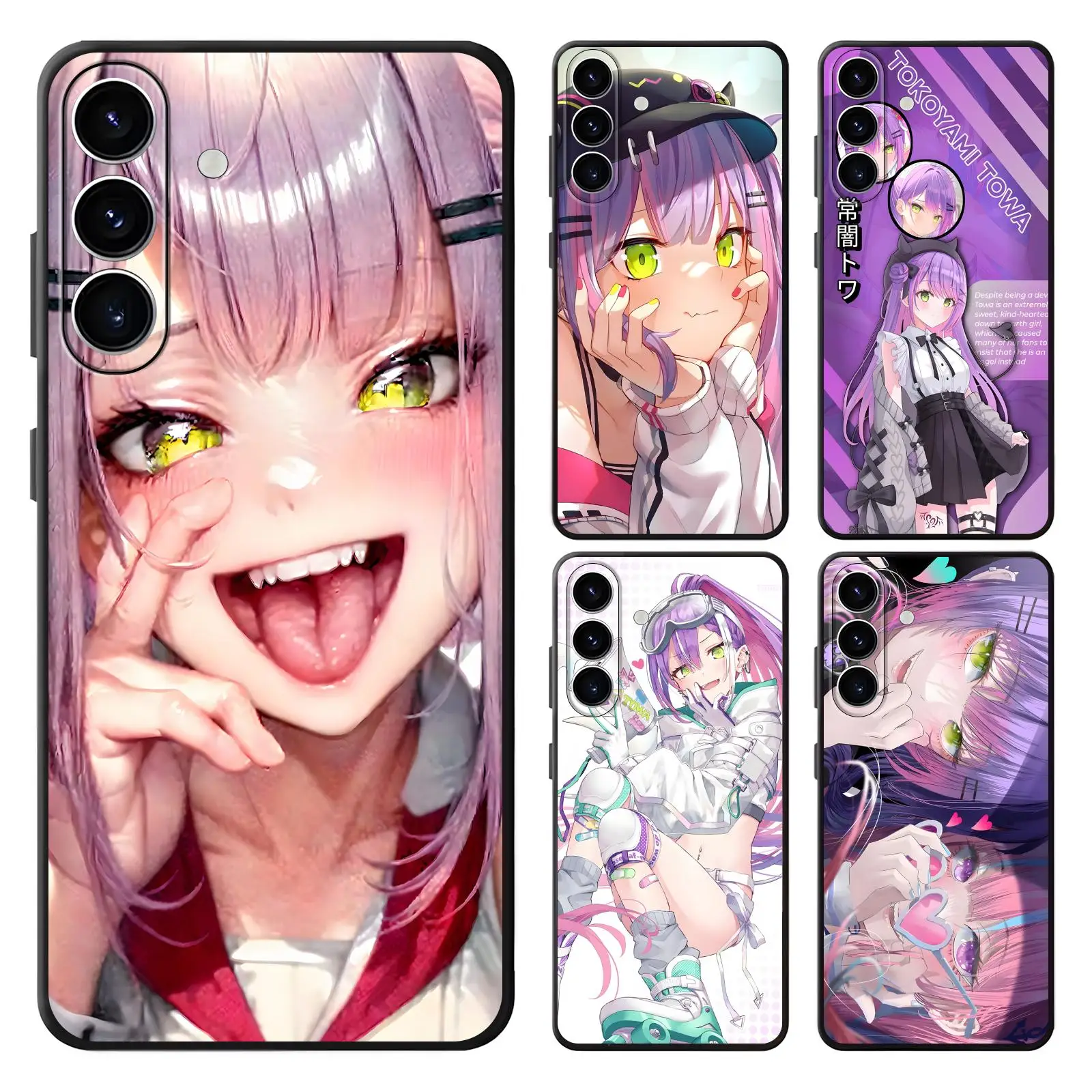 Tokoyami Towa  Phone Case For Samsung A57 A56 A37 A27 A17 A36 A26 A55 A35 Anti-Drop Soft Black Case