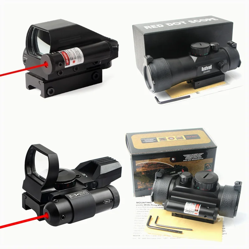 

Red Dot Sight with Laser Series HD103 HD101 4 Reticle Optics Sight Red Green Dot Airsoft Scopes Glock Hunting Rifle Scope