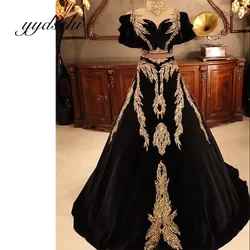 Customized Party Prom Dress Sparkly Crystal Luxury Gold Embroidery Floor Length Sexy Evening Retro Sexy Dresses for Women 2024