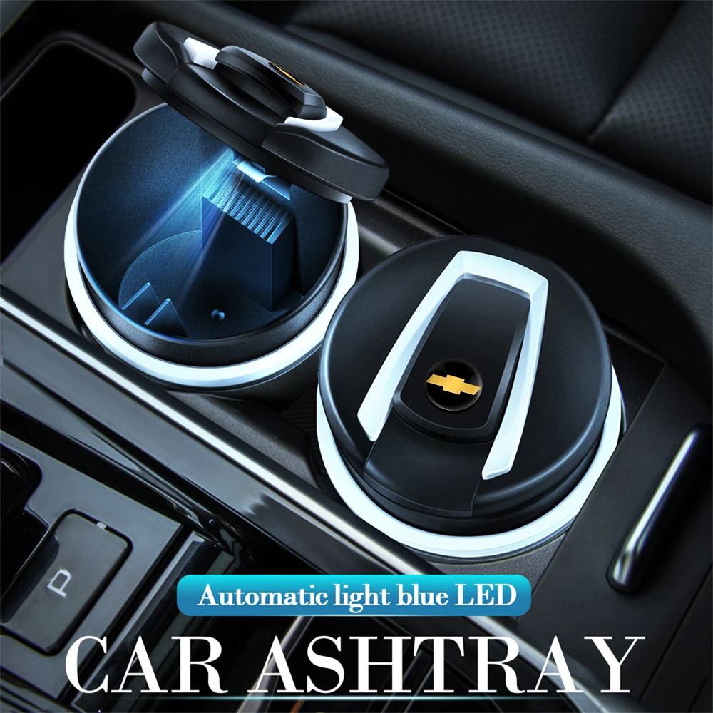 Portable Car Cigarette Ashtray Cup With Lid Portable Detachable for Chevrolet Cruze Lacetti Sonic Spark Sail Aveo T250 Cobalt