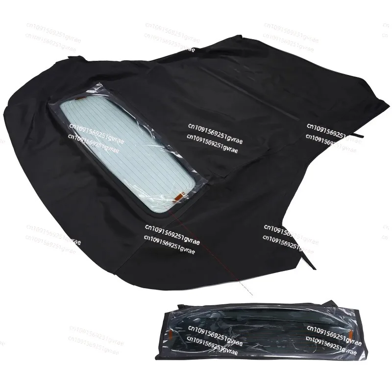 AP03 For 2005-2014 Ford Mustang Convertible Top Soft w/Heated Glass Window Black