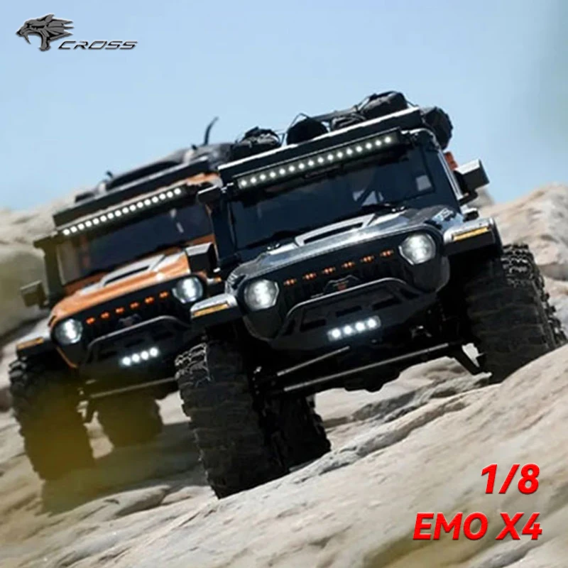 

CROSSRC EMO X4 Big leopard 1/8 4WD RS RC Electric Climbing Off road Vehicle Remote Control Car Adult Boy Toy