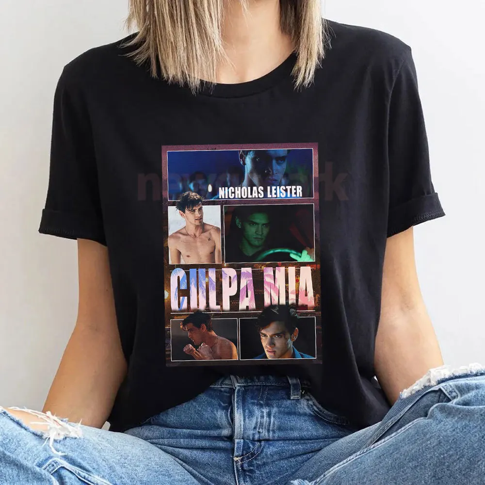 Culpa Nuestra Spanish Romantic Films Graphic T Shirts Movie Our Fault Noah Moran Nick Lester T-shirt Woman Man Cotton Tops Tees