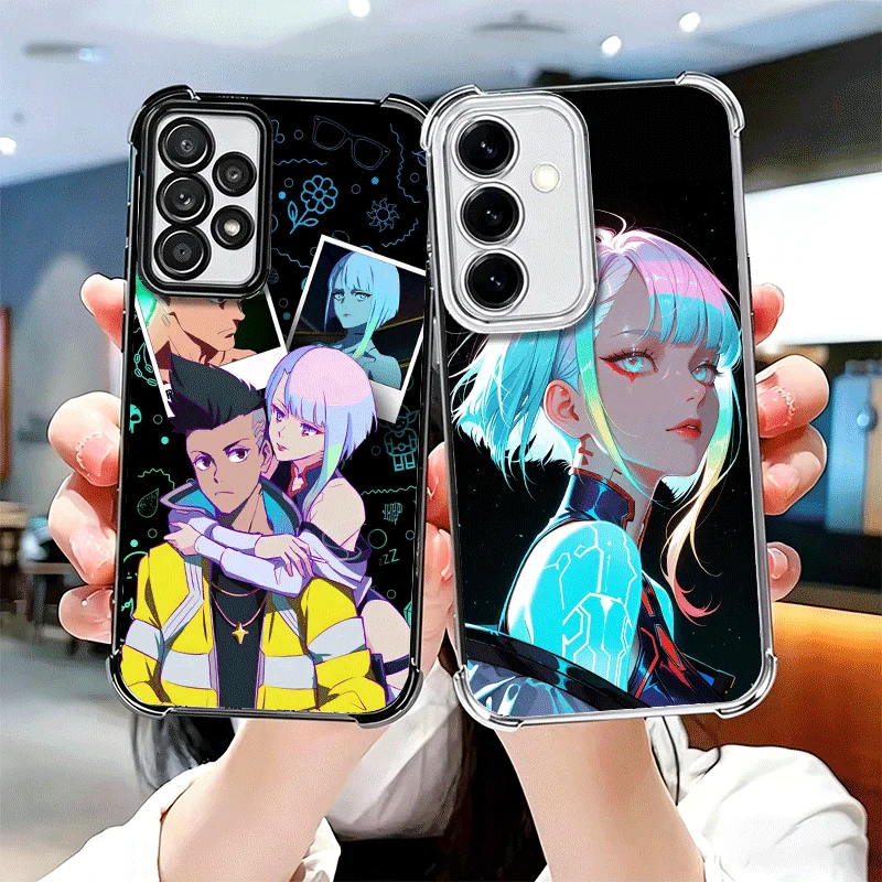 E-Edgerunners Anime Lucy Soft Phone Case For Samsung A17 A27 A07 A37 A57 A16 A56 A15 A55 A14 A54 A13 A53 A26 A36 A25 A35 A24 A34