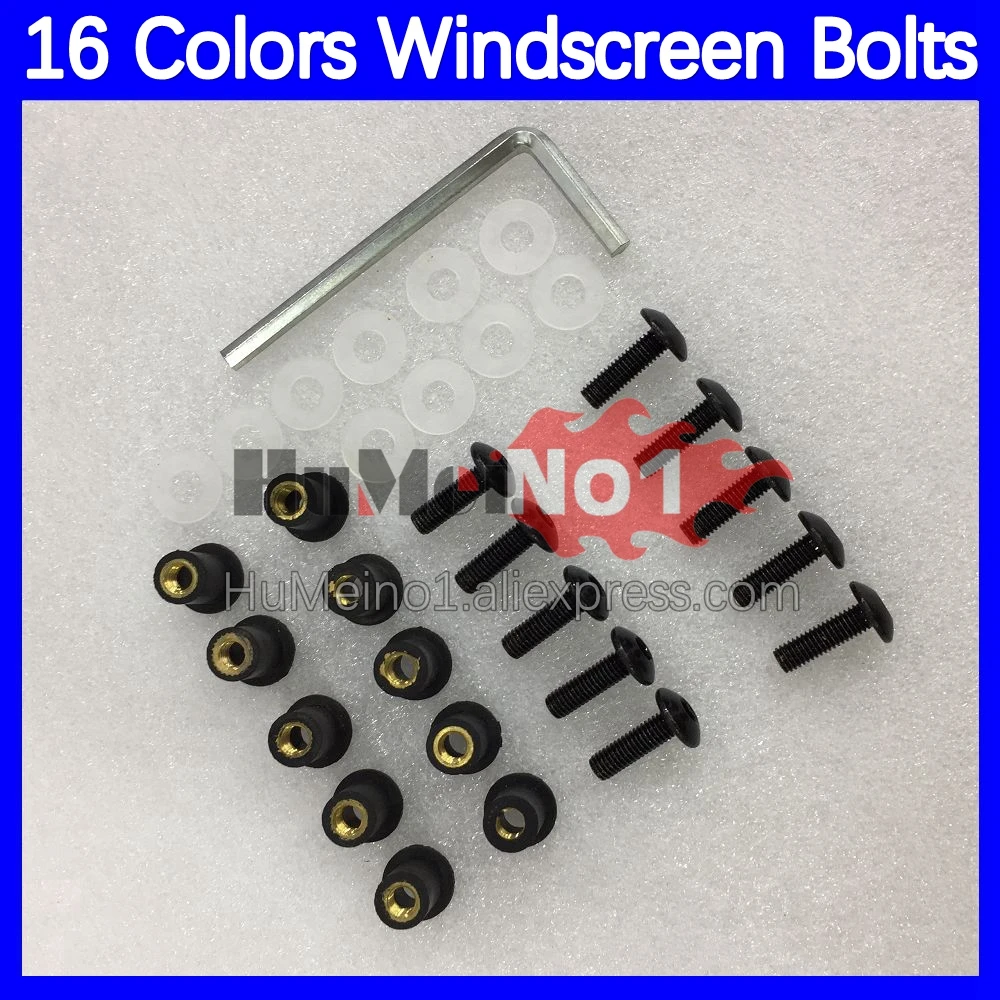 31pcs Motorcycle Windscreen Bolts For HONDA CBR929RR CBR900RR CBR 929 RR 900RR CBR929 RR 00 01 2000 2001 Windshield Screws Nuts