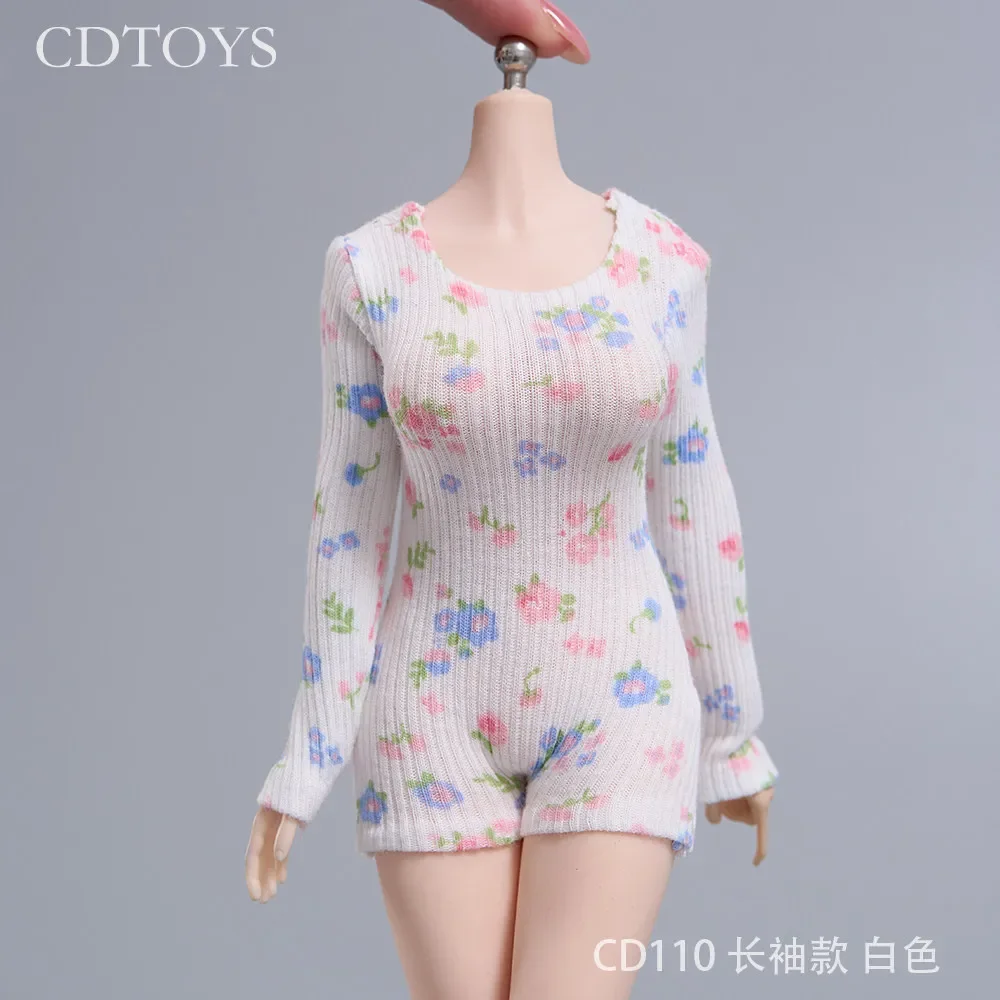 Vorverkauf CDTOYS CD110 1/6 Maßstab Blumenmuster-Body mit mehreren Farboptionen, Puppenoutfit für 12-Zoll-Actionfiguren-Kollektion – Detail 13