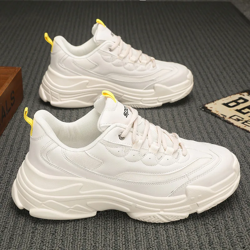 

Осень 2026, новая тенденция, универсальная дышащая повседневная спортивная мужская обувь для папы, увеличивающая рост