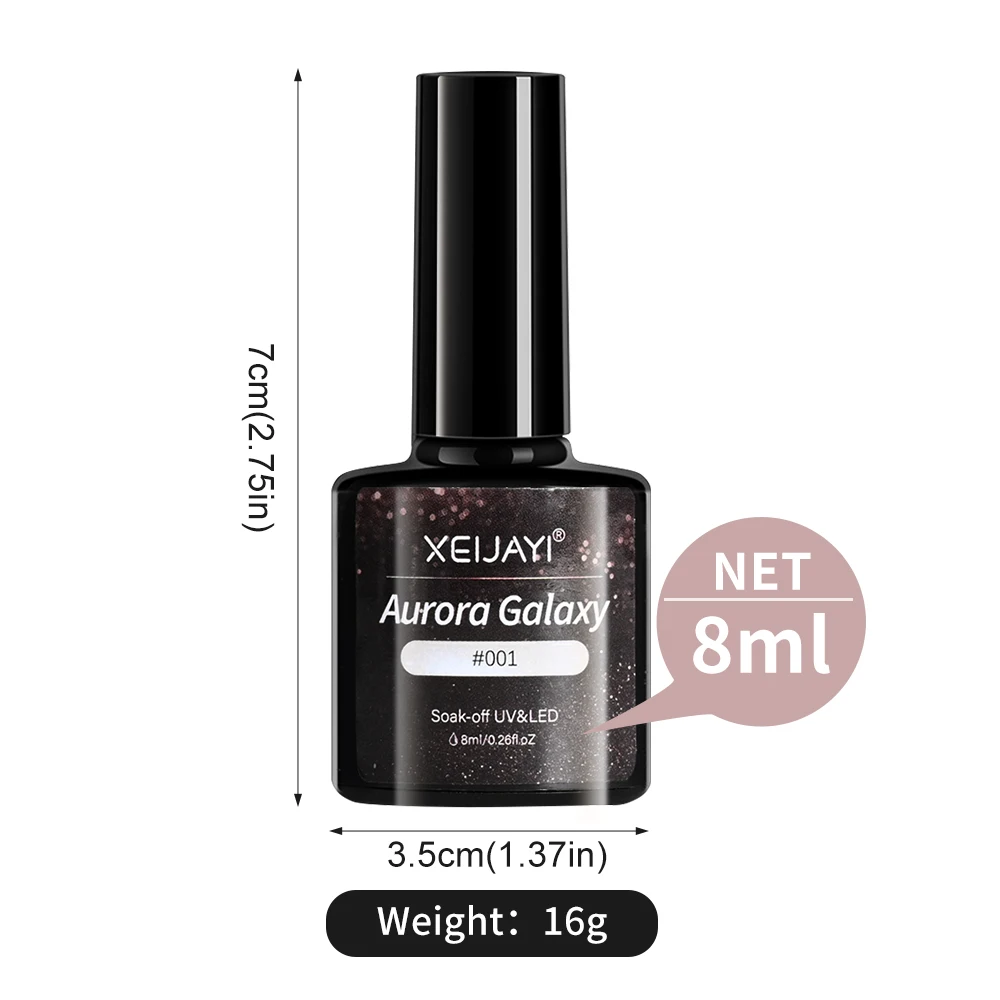 7ML Aurora Top Coat Sparking Gel smalto per unghie Semi permanente Soak Off funzione Gel UV Top Coat Nail Art vernice per Manicure