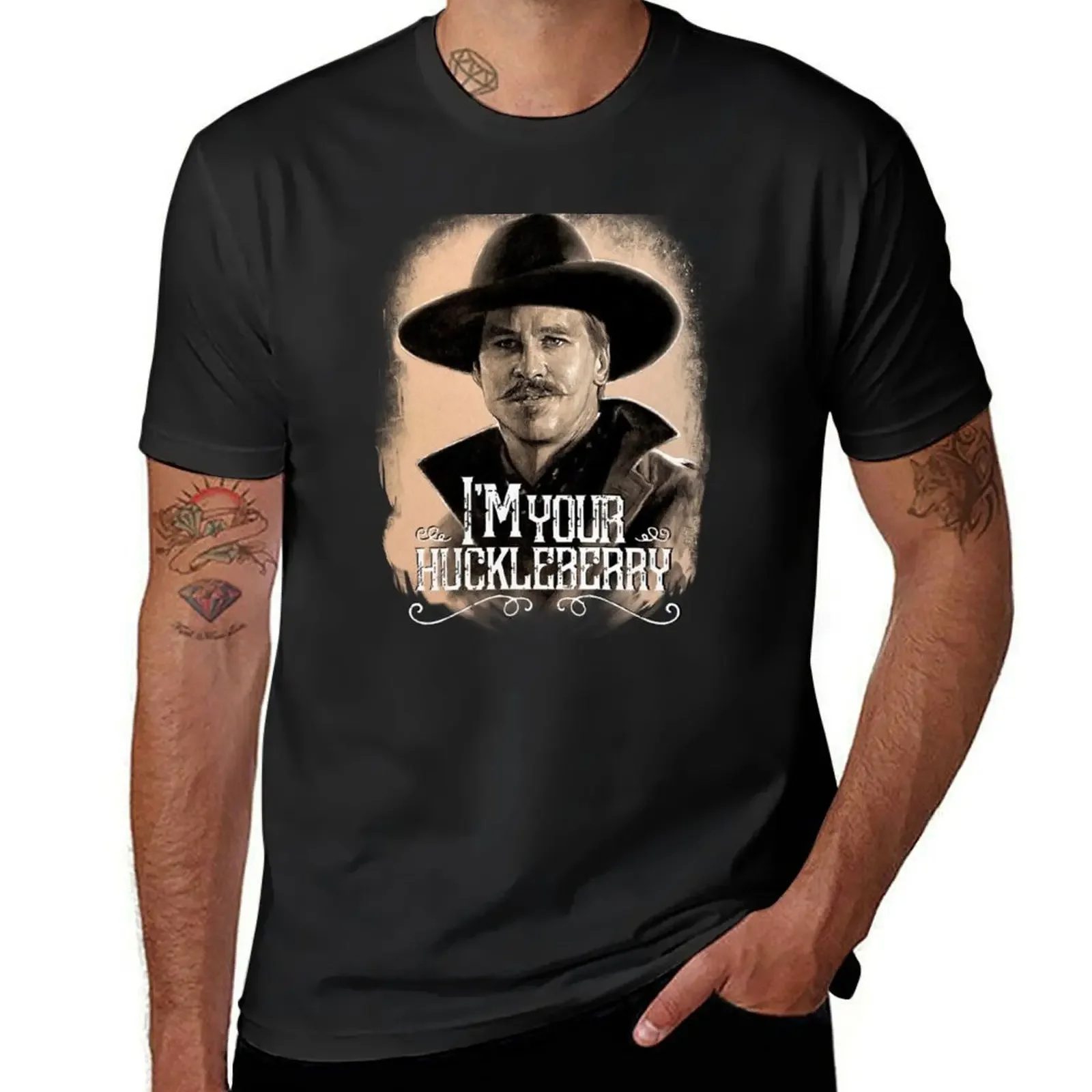 

Doc Holliday Huckleberry Tombstone Wyatt Earp T-Shirt tees new edition oversized t shirt men