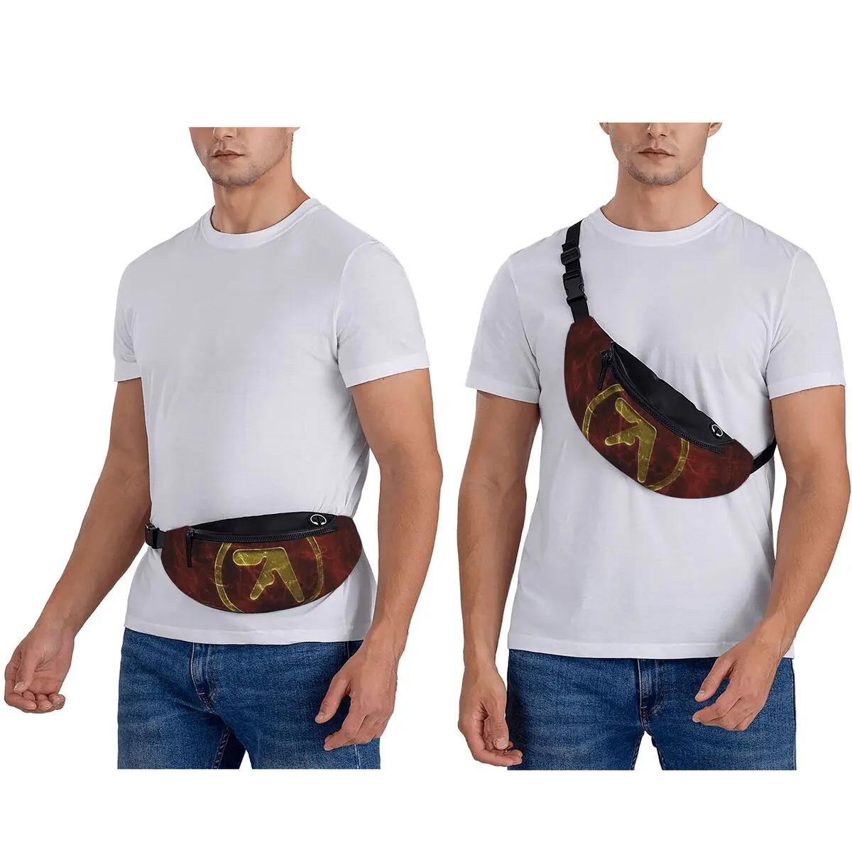 Aphex Twin Electronic Music Artist Producer Waist Bag for Women Men Crossbody Fanny Pack Running Phone Money Pouch