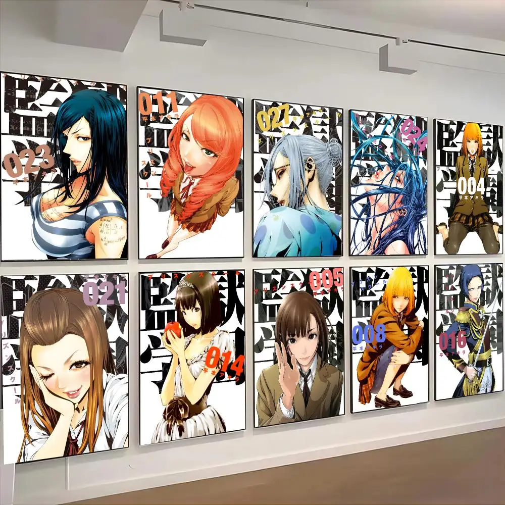 Prison School Anime Poster Living Room Bedroom Party Bar Decor Moisture-proof Art Wall Painting