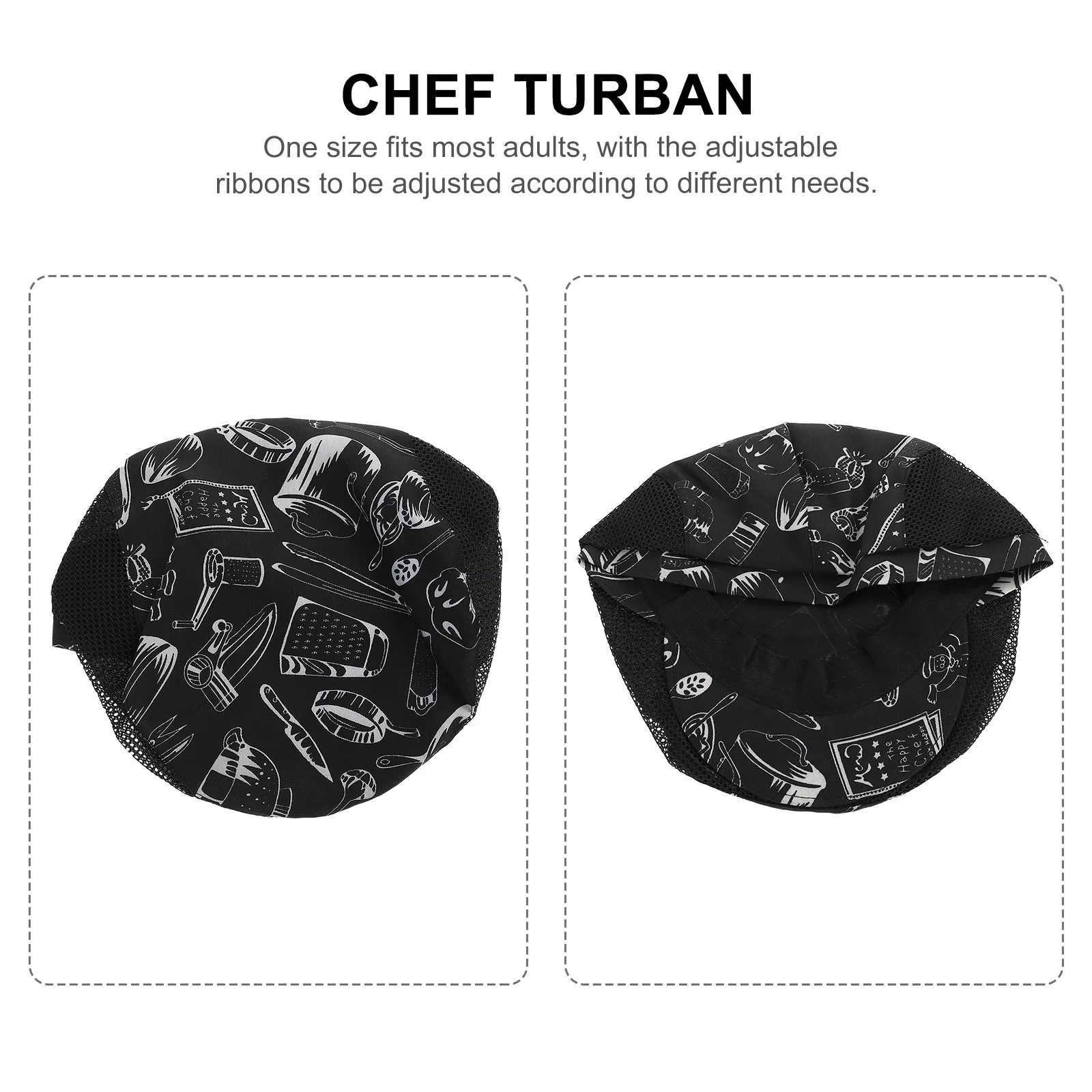 2 Pcs Chef Beret Caps Cooking Hat Berets Cotton Cooks Uniform Men and Women Kitchen