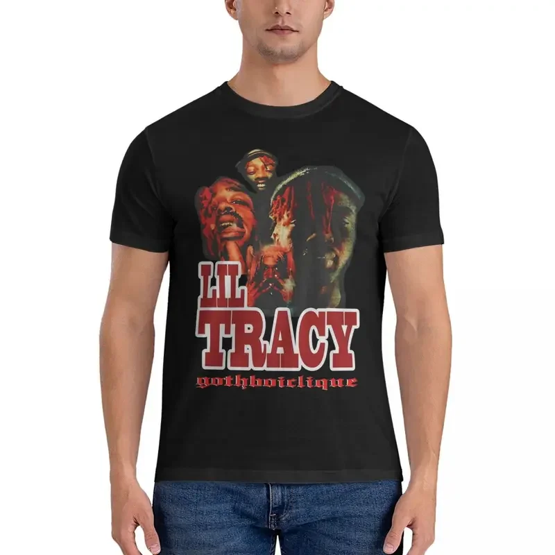 

Men's T-shirts outstanding awesome 100% cotton tees short sleeve Lil Tracy T shirts o neck tops summer