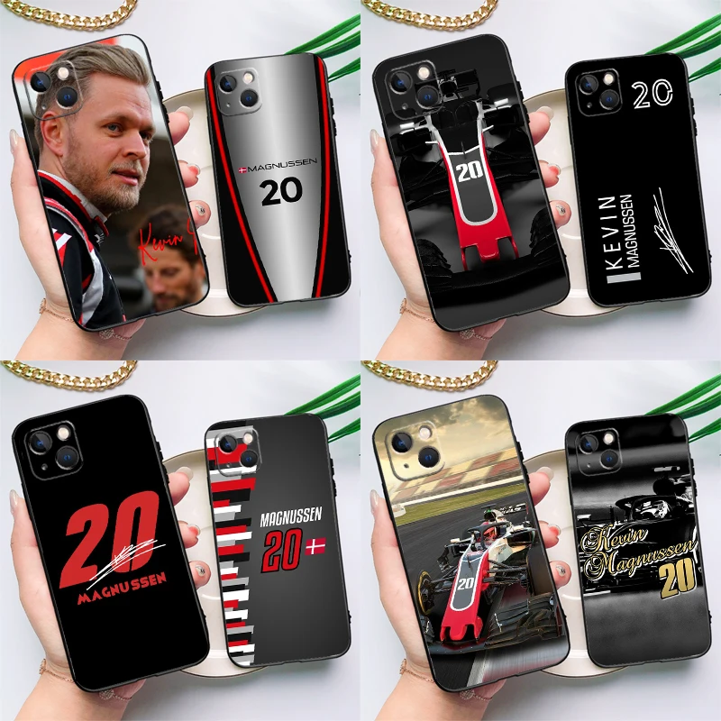 Kevin Magnussen F1 Case For iPhone 16 15 11 12 13 14 Pro Max 12 13 Mini X XS Max XR Plus Cover Coque