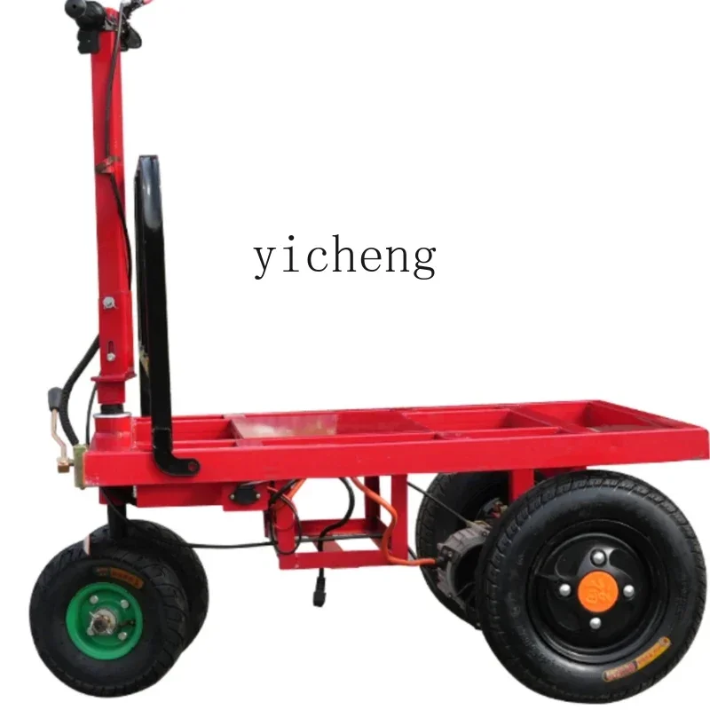 

ZC electric four-wheeled flat truck, foldable three-wheeled hand push two-wheeled cargo truck