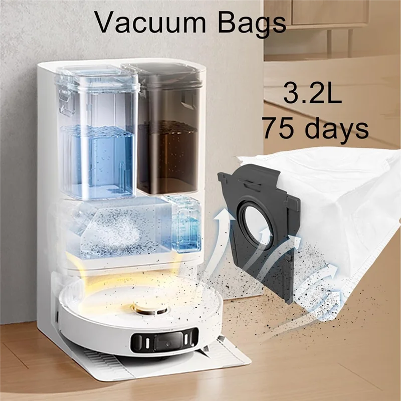 ABUS-24PCS Accessories Kit For Dreame Mova S20 Ultra/RLM71CE Vacuum Cleaner Parts Main Side Brush Mop Pads Filters Dust Bags