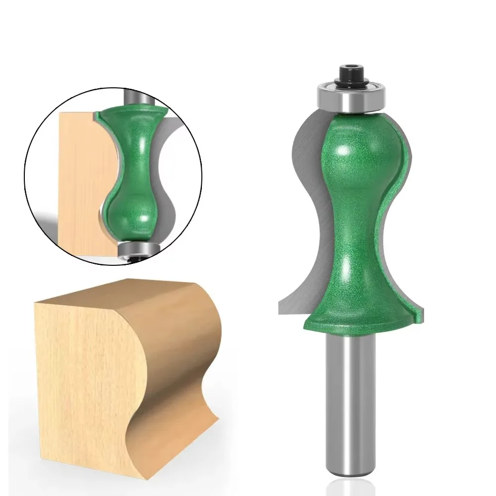 

1PC 12MM Shank Milling Cutter Wood Carving Endrail Router Bit Set - Standard/Flute Line Knife Woodworking Cutter Tenon Cutter