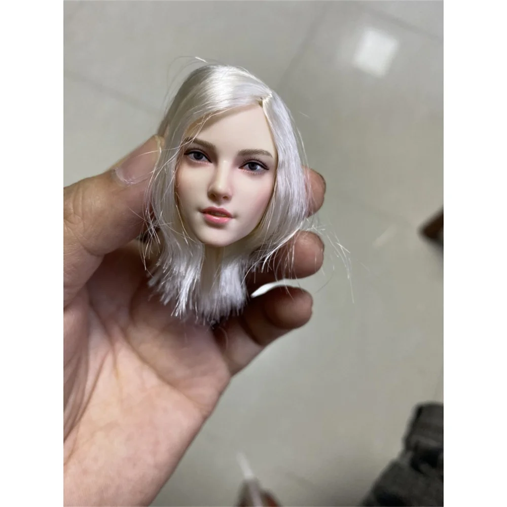 

SUPER DUCK SET036 1/6 Female Head Sculpt Carving Pale Model Fit 12" Phicen TBLeague Female Soldiert 12'' Action Figure Body