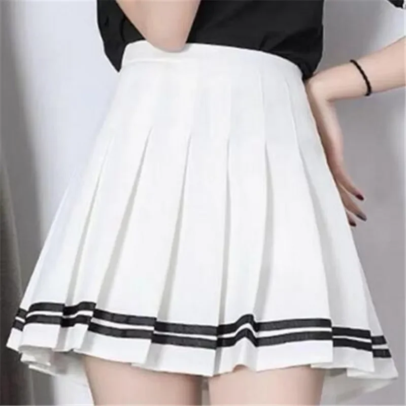 

High-Waisted Skirt Elastic Pink Fairy Grunge Black Mini Pleated Skirt Woman Fashion 2024 Summer Clothes School Girl Uniform