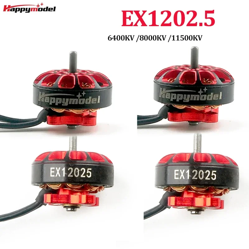 

HappyModel EX1202.5 1202.5 6400KV 8000KV 11500KV 1-3S Brushless Motor for RC FPV Racing Freestyle 3Inch Toothpick Drones