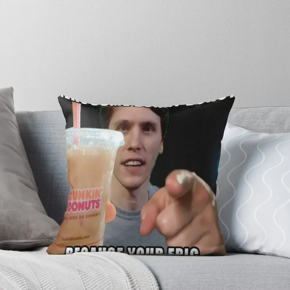 HERE SOME DUNKY DONUT - ***JERMA FUNNY*** Throw Pillow pillowcases for sofa cushions Couch Pillows pillow